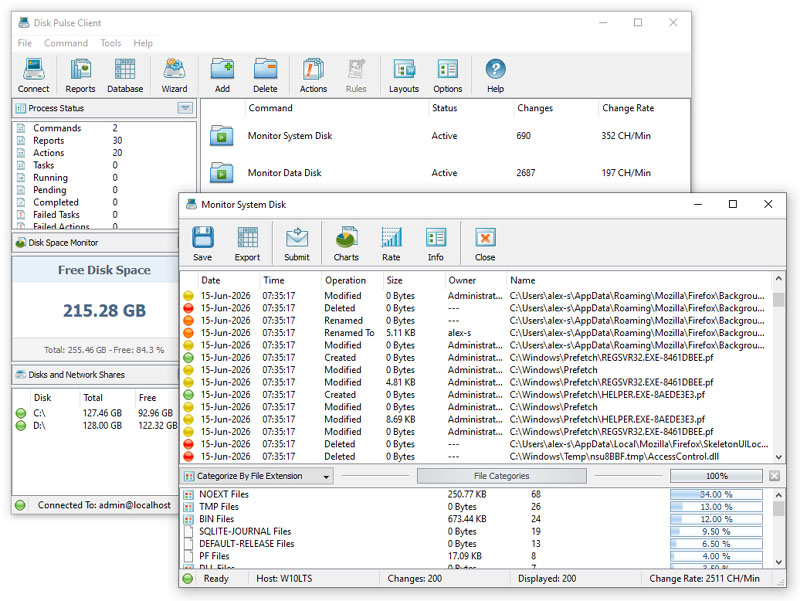 DiskPulse GUI Application