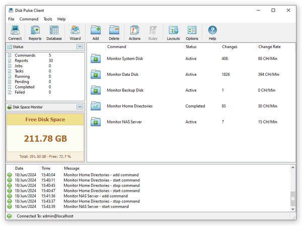 DiskPulse Server Disk Space Monitor