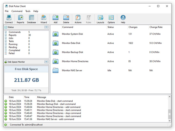DiskPulse Disk Change Monitor Server