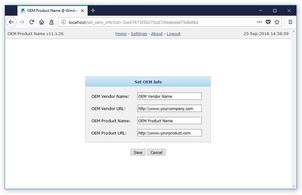 DiskPulse Enterprise Set OEM Info